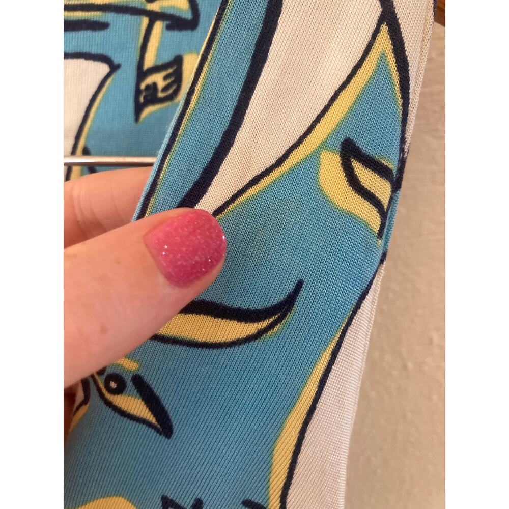 Lilly Pulitzer Patty Silk Cotton Knit Dress in Docksider Sailboat Boat L HTF - Picture 9 of 10